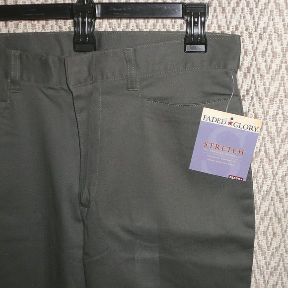 Faded Glory Comfort Fit Stretch Capri Pants 10 NWT - Picture 6 of 9